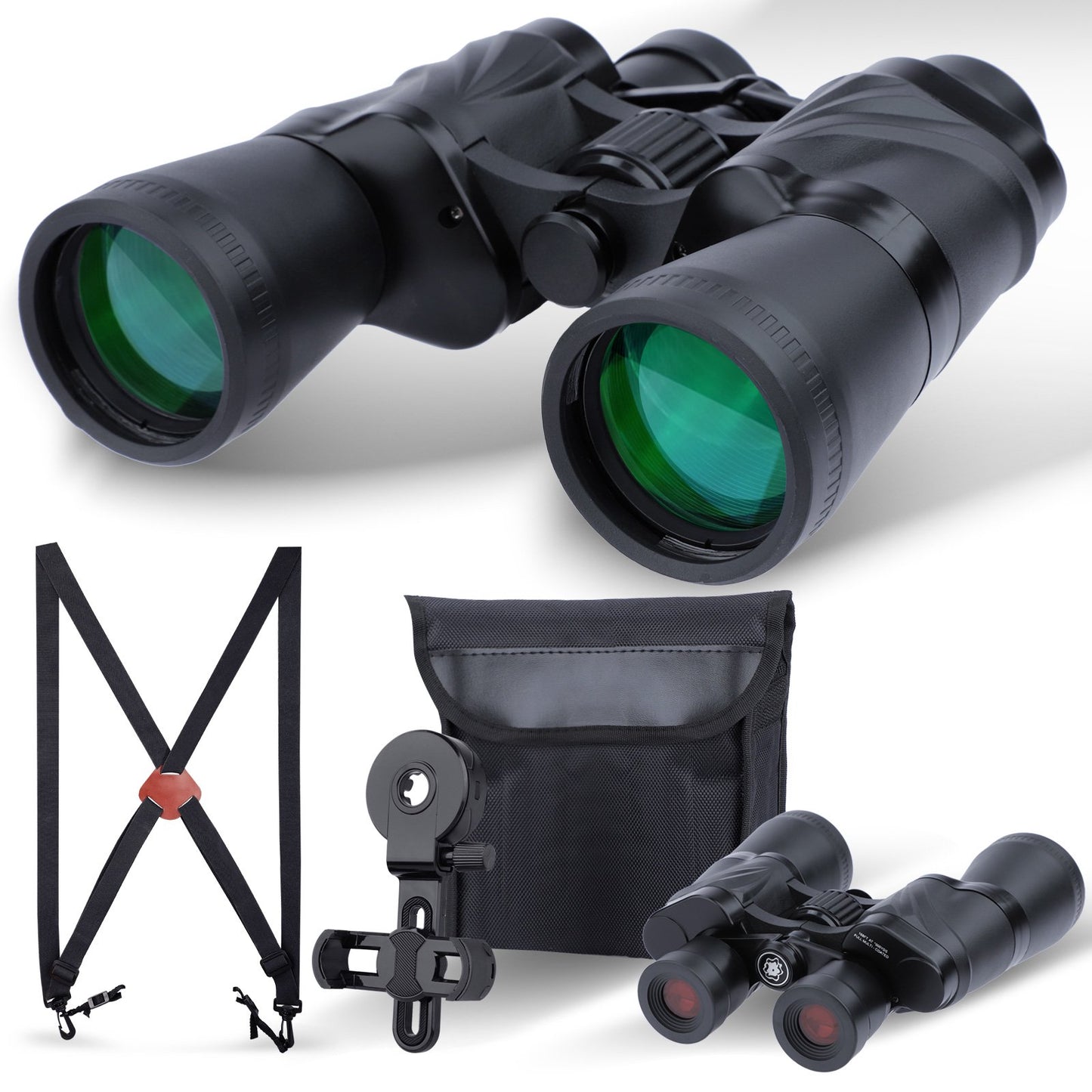 LAKWAR 20x50 Binoculars for Adults,HD Compact Waterproof Binoculars with Low Light Night Vision, Durable and Clear FMC BAK4 Prism Lens, for Birds Watching Hunting Traveling Stargazing Outdoor Sport